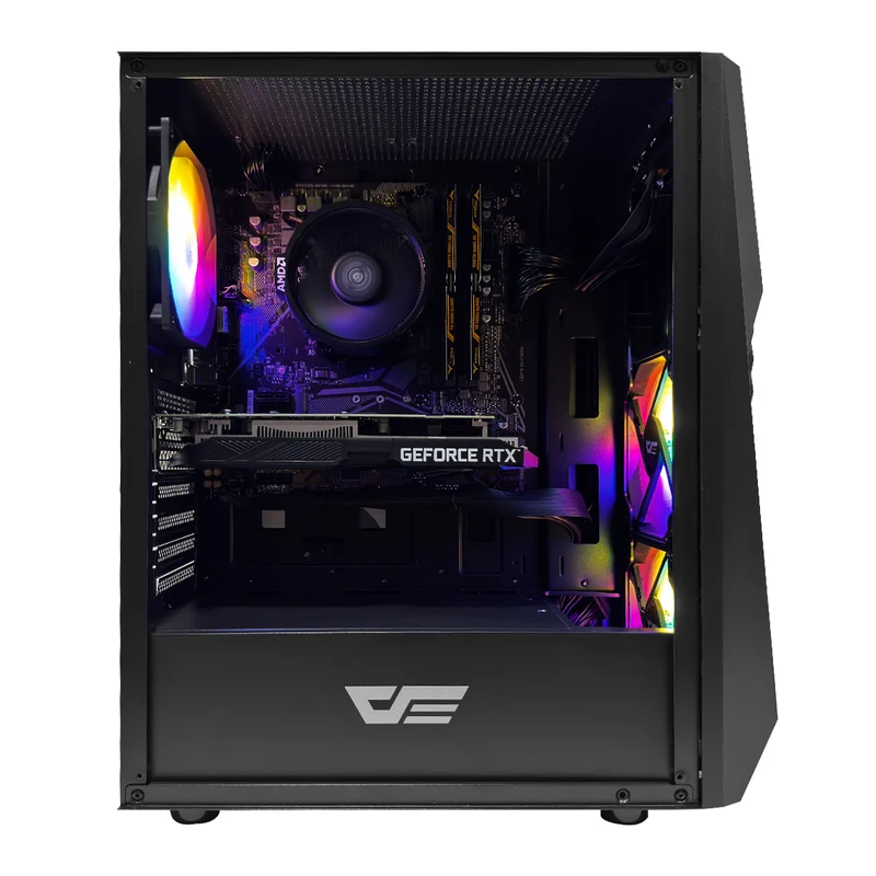 Alpha DK150 Black Desktop Gaming PC | AMD Ryzen 5 5500 | 16GB (2X8GB) RAM | 512GB SSD | RTX 3050 | Windows 11 Pro