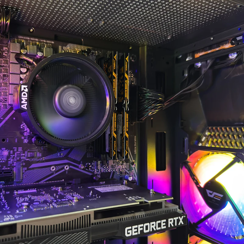 Alpha DK150 Black Desktop Gaming PC | AMD Ryzen 5 5500 | 16GB (2X8GB) RAM | 512GB SSD | RTX 3050 | Windows 11 Pro