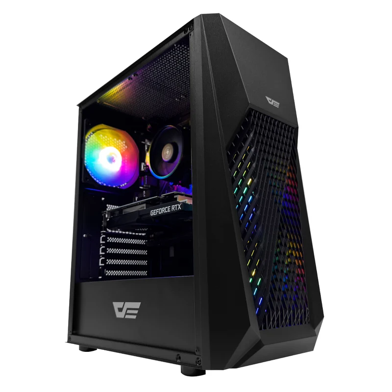Alpha DK150 Black Desktop Gaming PC | AMD Ryzen 5 5500 | 16GB (2X8GB) RAM | 512GB SSD | RTX 3050 | Windows 11 Pro