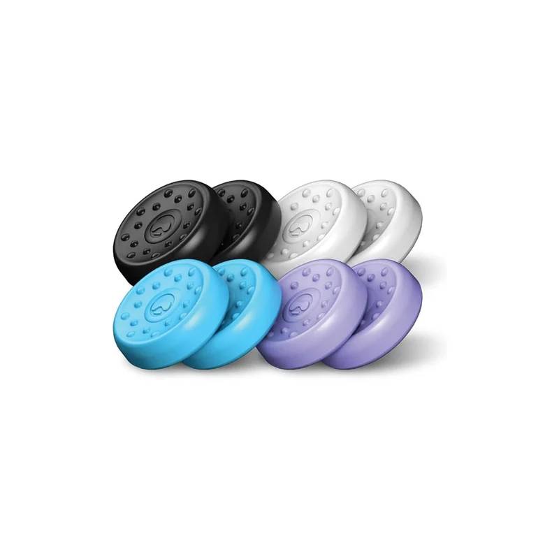 SteelSeries Kontrolfreek No-Slip 8-Pack Universal Thumb Grips Black/ White/ Lavender/ Aqua for Playstation/ Xbox Controllers (1020-STL)