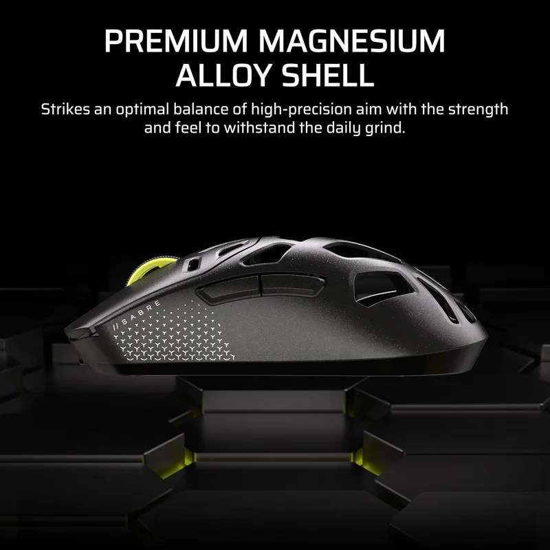 Corsair Sabre V2 Pro Wireless Magnesium Alloy Gaming Mouse (Black, White) (CH-931G100-WW, CH-931G101-WW)