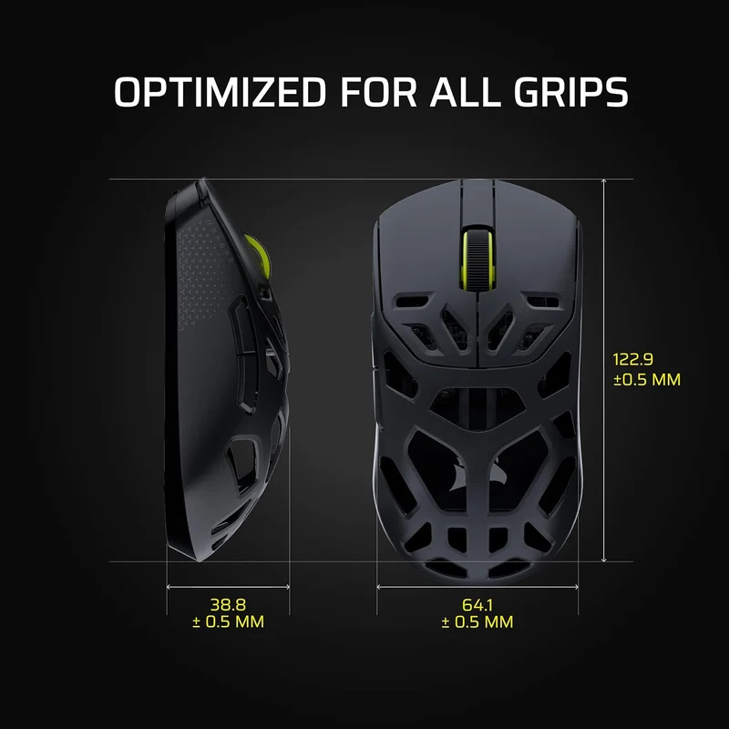 Corsair Sabre V2 Pro Wireless Magnesium Alloy Gaming Mouse (Black, White) (CH-931G100-WW, CH-931G101-WW)