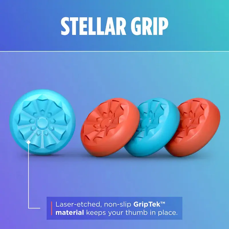 SteelSeries Kontrolfreek No-Slip Thumb Grips Red/Blue Galaxy Edition for Nintendo Switch 2 (1515-SW2)