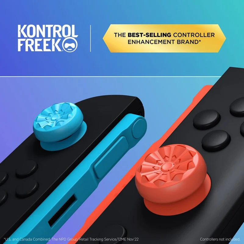 SteelSeries Kontrolfreek No-Slip Thumb Grips Red/Blue Galaxy Edition for Nintendo Switch 2 (1515-SW2)