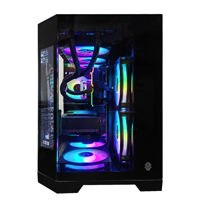 Optima Spectra Black Desktop Gaming PC | AMD Ryzen 7 7800X3D | 32GB (2x16GB) RAM | 1TB SSD | RX 9070 XT | Windows 11 Pro