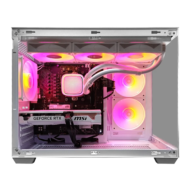 Aurora C54 White Desktop Gaming PC | AMD Ryzen 7 8700F | 16GB (2x8GB) RAM | 1TB SSD | RTX 5060 Ti | Windows 11 Pro