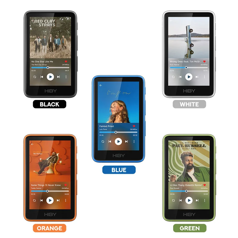HiBy R1 HiFi CS43131 DAC | DSD256 / PCM384 | HiBy OS Wireless Digital Audio Player (Black, White, Blue, Orange, Green)