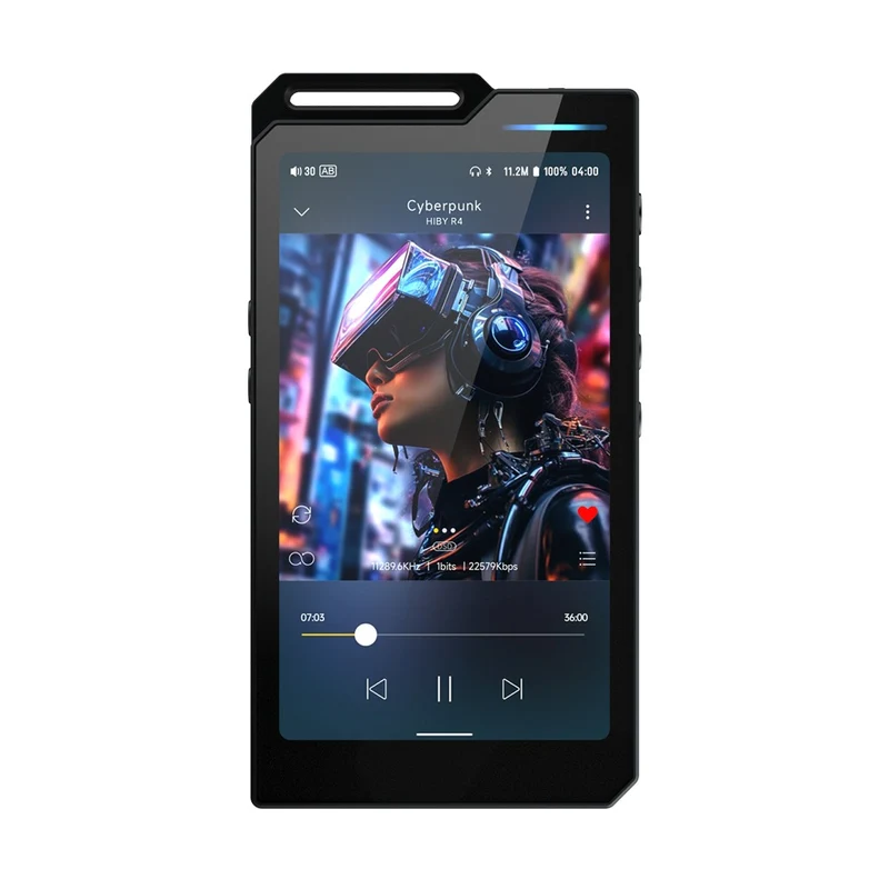 HiBy R4 4-Way HiFi Android Digital Audio Player with HiBy R4 Strap (Black, Silver, Orange, Green)