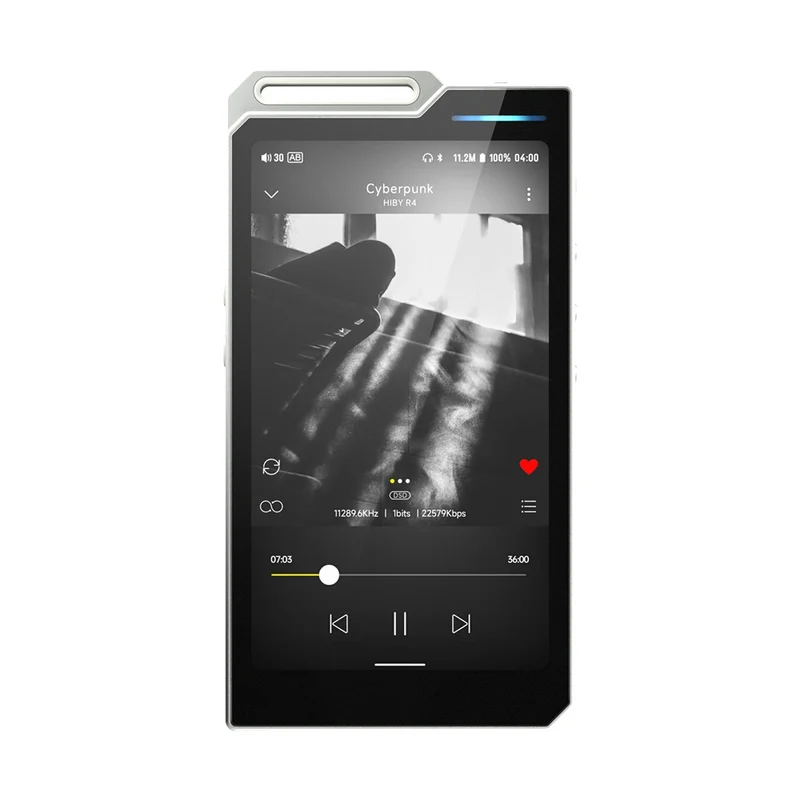 HiBy R4 4-Way HiFi Android Digital Audio Player with HiBy R4 Strap (Black, Silver, Orange, Green)