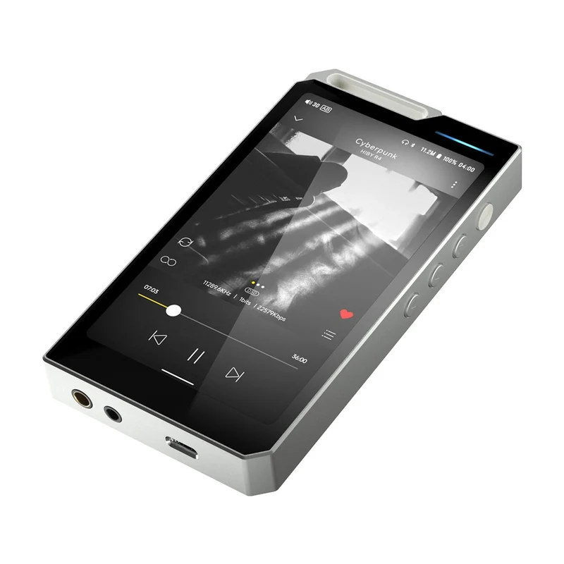 HiBy R4 4-Way HiFi Android Digital Audio Player with HiBy R4 Strap (Black, Silver, Orange, Green)