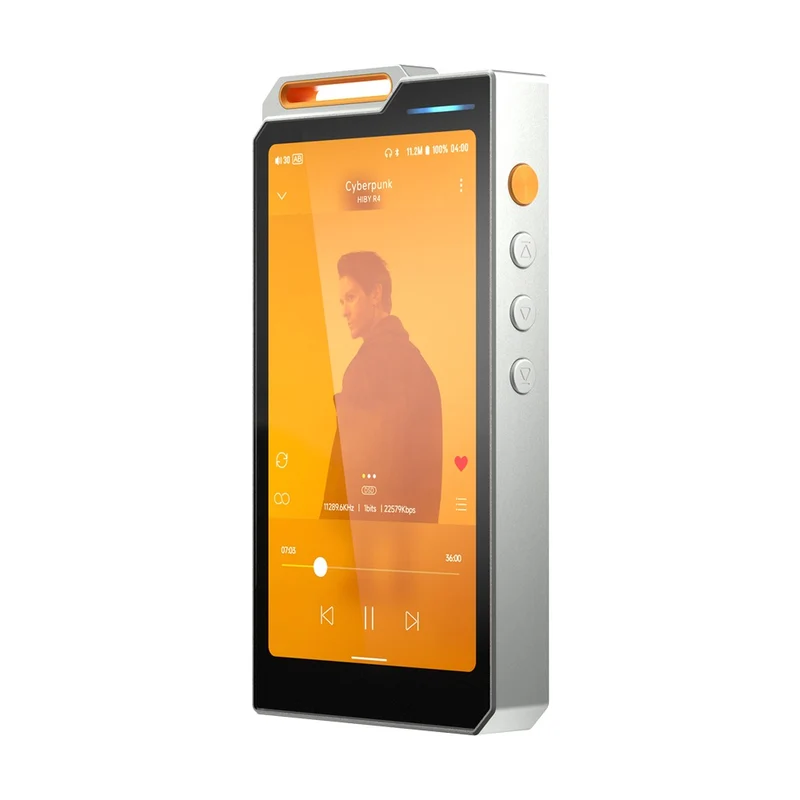 HiBy R4 4-Way HiFi Android Digital Audio Player with HiBy R4 Strap (Black, Silver, Orange, Green)