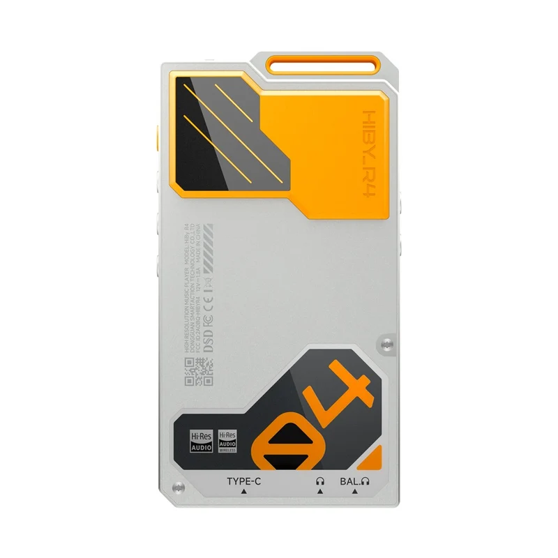 HiBy R4 4-Way HiFi Android Digital Audio Player with HiBy R4 Strap (Black, Silver, Orange, Green)