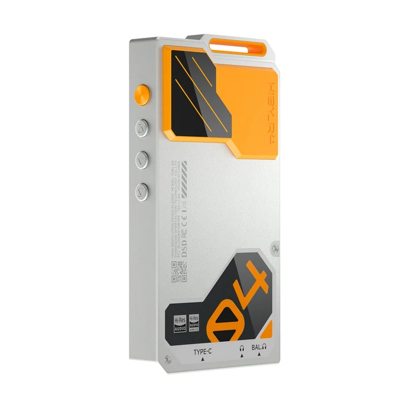 HiBy R4 4-Way HiFi Android Digital Audio Player with HiBy R4 Strap (Black, Silver, Orange, Green)