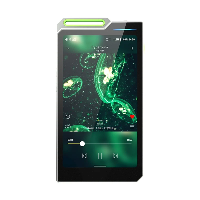 HiBy R4 4-Way HiFi Android Digital Audio Player with HiBy R4 Strap (Black, Silver, Orange, Green)