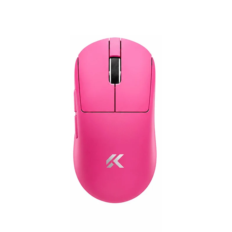 MCHOSE A7 V3 Pro Tri-Mode Lightweight eSports Gaming Mouse (Berry Red, White, Pink)