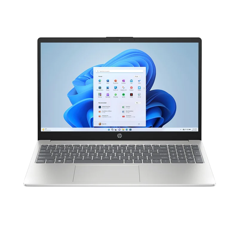 HP 15-fc0826AU Laptop (Natural Silver) | 15.6" FHD (1920x1080) IPS | Ryzen 5 7530U | 16GB RAM | 512GB SSD | AMD Radeon Graphics | Windows 11 Home | MS Office Home 2024 + MS 365 Basic + HP Everyday 16" Laptop Briefcase