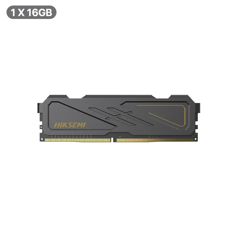 Hiksemi Armor 16GB DDR5 5600Mhz UDIMM Gaming Memory with Heatsink (Black) (HSC516U56d2 16G)