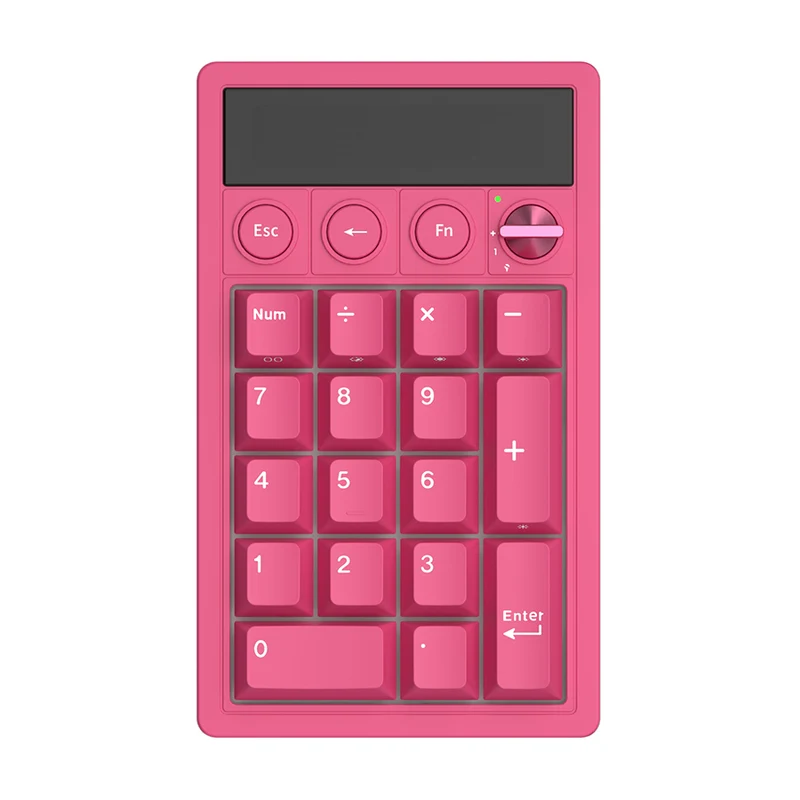 Royal Kludge M20 Tri-Mode RGB 2-in-1 Numeric KeyPad & Calculator Berry Red (Cream Switch, Violet Switch)