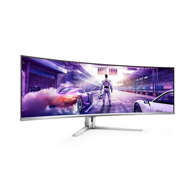 Philips Evnia 49M2C8900/69 48.9" Dual QHD (5120x1440) 240Hz 0.03ms GTG QD OLED Curved Gaming Monitor with Tilt/ Height/ Swivel Adjustment (White)