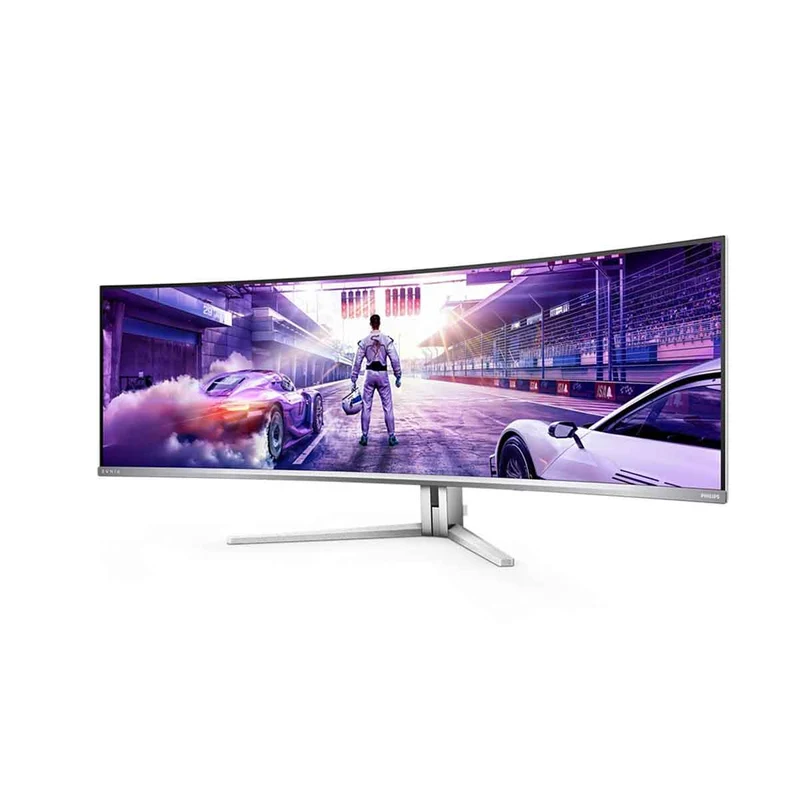 Philips Evnia 49M2C8900/69 48.9" Dual QHD (5120x1440) 240Hz 0.03ms GTG QD OLED Curved Gaming Monitor with Tilt/ Height/ Swivel Adjustment (White)