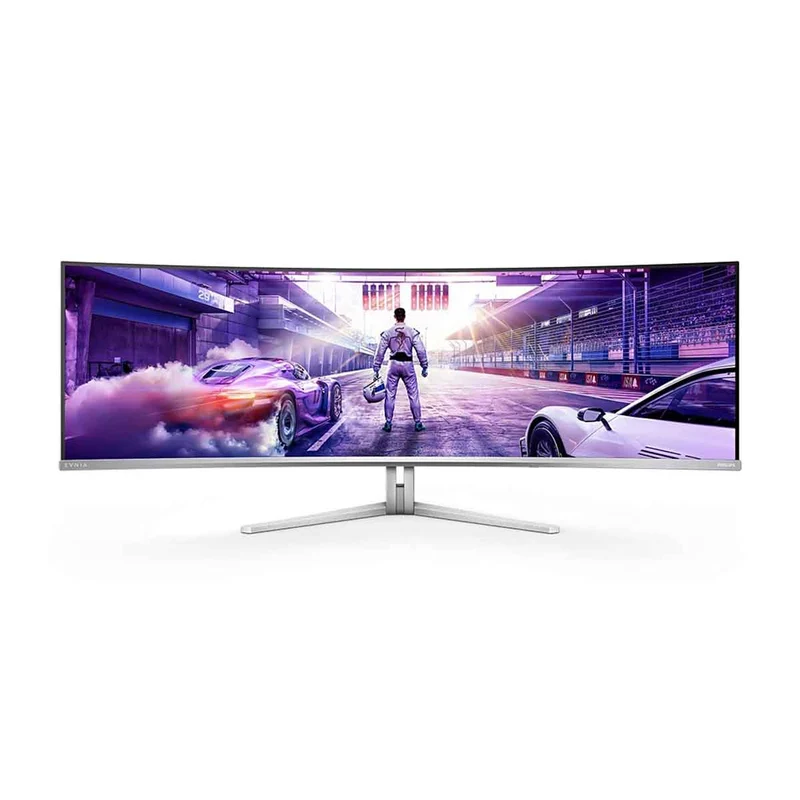 Philips Evnia 49M2C8900/69 48.9" Dual QHD (5120x1440) 240Hz 0.03ms GTG QD OLED Curved Gaming Monitor with Tilt/ Height/ Swivel Adjustment (White)