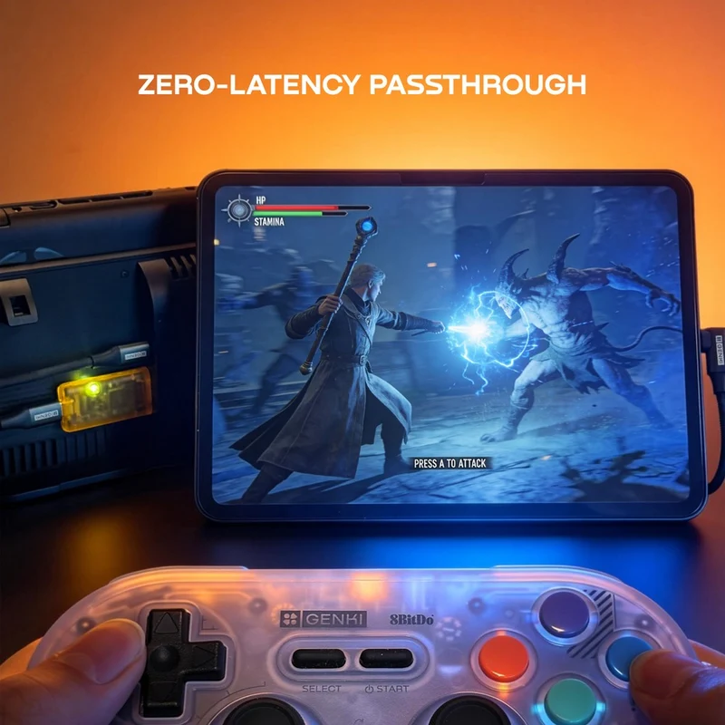 Genki Shadowcast 3 Pro Ultra-Compact 4K Pro Capture for Nintendo Switch / Nintendo Switch 2 / PS5 / Steam Machine / Tablet / Steam Deck / Xbox (HTGSC3P-YLW)