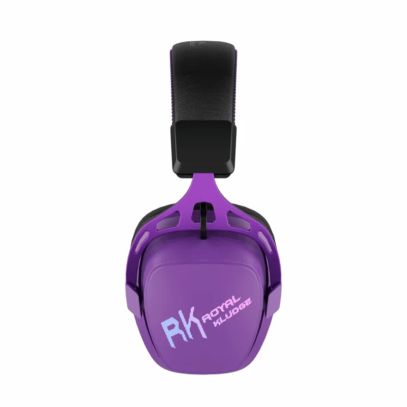 Royal Kludge RK HG103 Pro RGB Tri-Mode Gaming Headphone (Violet, RK Orange)