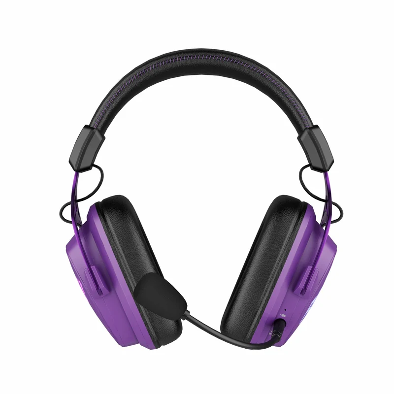 Royal Kludge RK HG103 Pro RGB Tri-Mode Gaming Headphone (Violet, RK Orange)