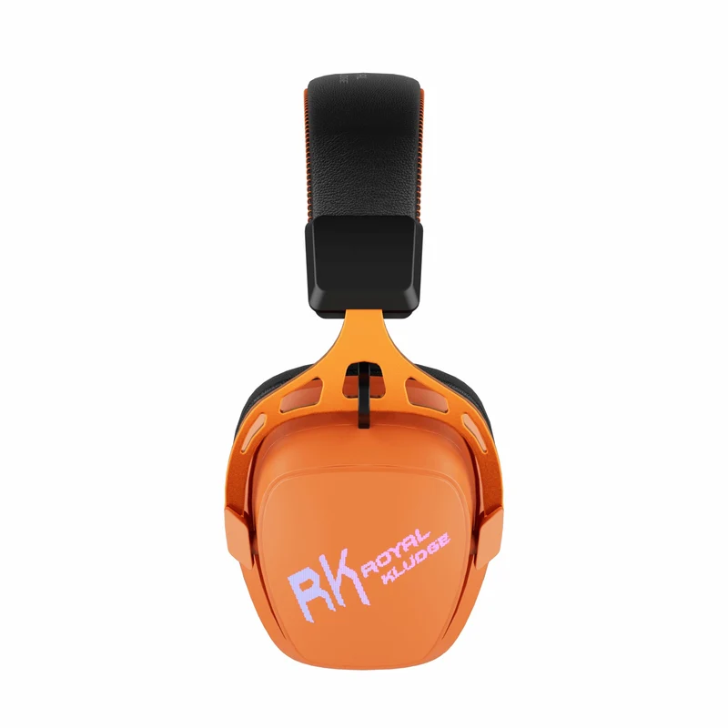 Royal Kludge RK HG103 Pro RGB Tri-Mode Gaming Headphone (Violet, RK Orange)