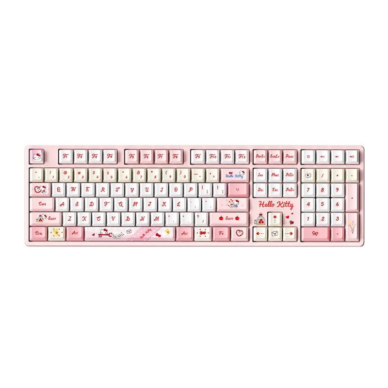 Akko Hello Kitty 5108 V5 Multi-Mode RGB Hot-Swappable Mechanical Keyboard (Akko V3 Piano Pro Switch) (103-K051A-002)