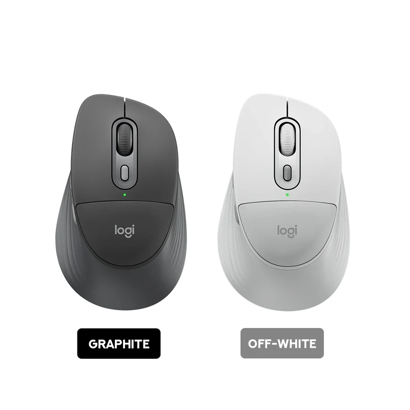 Logitech Signature Comfort Plus M850 L Wireless Mouse (Graphite, Off White) (910-007733, 910-007734)