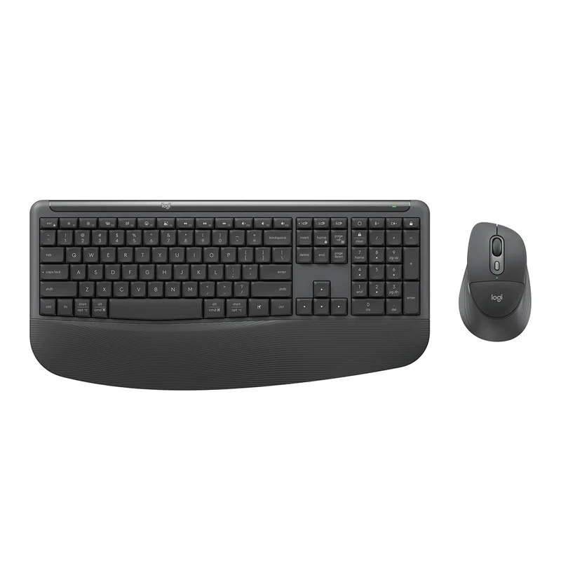 Logitech Signature Comfort Plus Combo MK880 Full-Size Keyboard & Mouse with Integrated Palm Rest (Graphite)