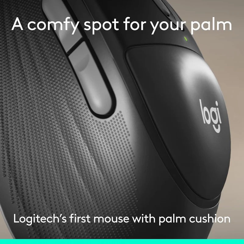 Logitech Signature Comfort Plus Combo MK880 Full-Size Keyboard & Mouse with Integrated Palm Rest (Graphite)