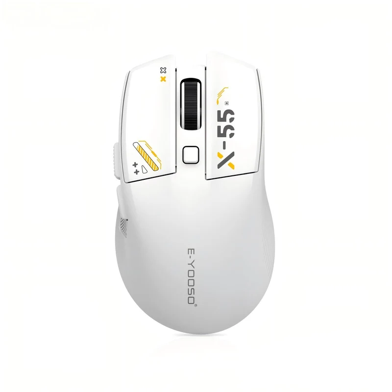 E-Yooso X-55 Ergonomic Wireless Mouse (Black, White, Green)