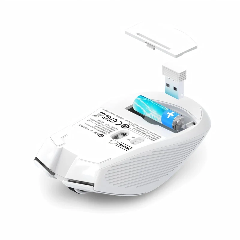 E-Yooso X-55 Ergonomic Wireless Mouse (Black, White, Green)