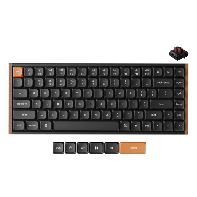 Keychron K3 Max SE QMK Wireless Hot-Swappable RGB Custom Mechanical Keyboard - Black (Keychron Milk POM Red Switch, Keychron Milk POM Brown Switch, Keychron Milk POM Banana Switch)