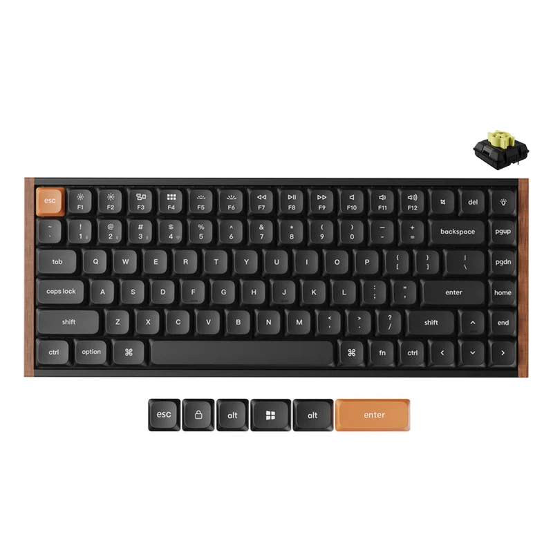 Keychron K3 Max SE QMK Wireless Hot-Swappable RGB Custom Mechanical Keyboard - Black (Keychron Milk POM Red Switch, Keychron Milk POM Brown Switch, Keychron Milk POM Banana Switch)