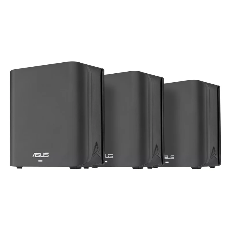 Asus ZenWiFi BD4 BE3600 Dual-Band WiFi 7 Whole Home Mesh System Extendable Router (3-Pack) (Black)