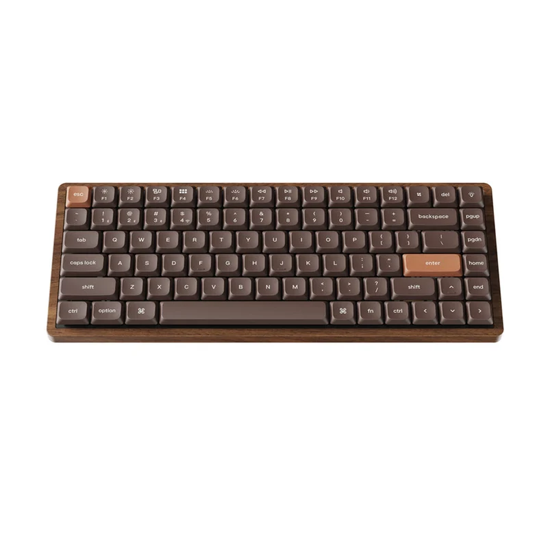Keychron K3 Max QMK Wireless Hot-Swappable RGB Custom Mechanical Keyboard - All-Wood Special Edition (Keychron Milk POM Red Switch, Keychron Milk POM Brown Switch) (K3M-H1W, K3M-H3W)