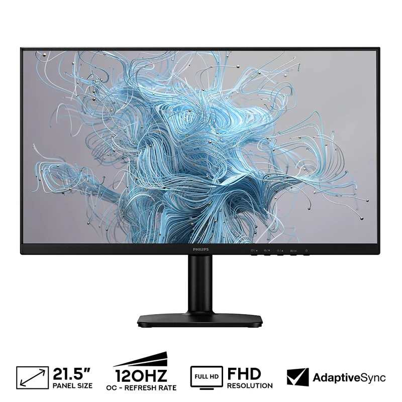 Philips 22E2N1100/71 21.5" FHD (1920x1080) 100Hz/ 120Hz OC 4ms GTG IPS Adaptive-Sync Gaming Monitor with Tilt Adjustment (Black)