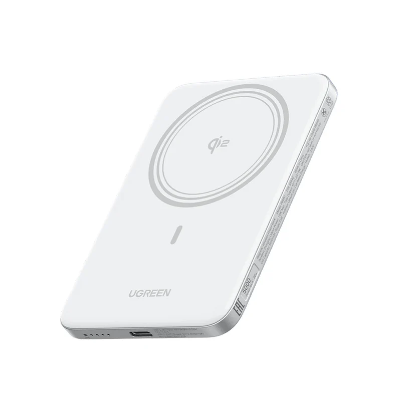 Ugreen MagFlow Air 5000mAh 20W 1xUSB-C + 15W Qi2 Magnetic Wireless Fast Charging Power Bank (Space Gray) (PB580/75984B)