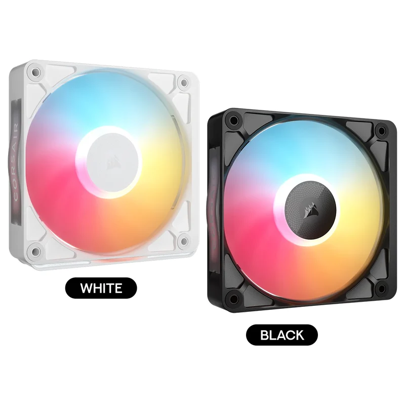Corsair iCue LINK RX120 II RGB 120mm High-Performance PWM Fan Expansion (Single Pack) (Black, White) (CO-9051057-WW, CO-9051058-WW)