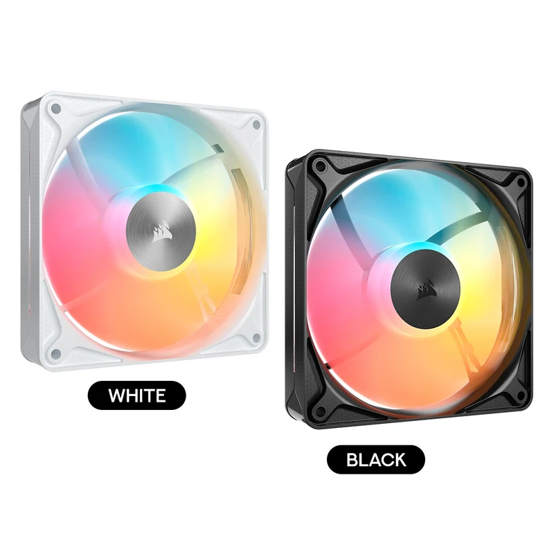 Corsair RS120 II ARGB 120mm High-Performance PWM Fan (Single Pack) (Black, White) (CO-9051069-WW, CO-9051070-WW)