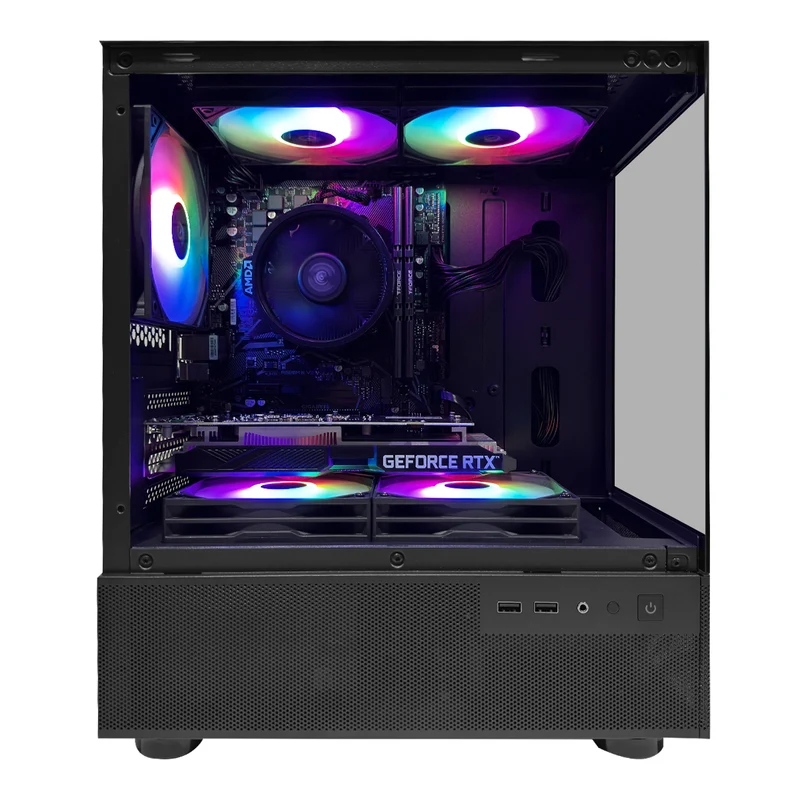 Alpha CX200M Black Desktop Gaming PC | AMD Ryzen 5 5500 | 16GB (2x8GB) RAM | 512GB SSD | RTX 3050 | Windows 11 Pro