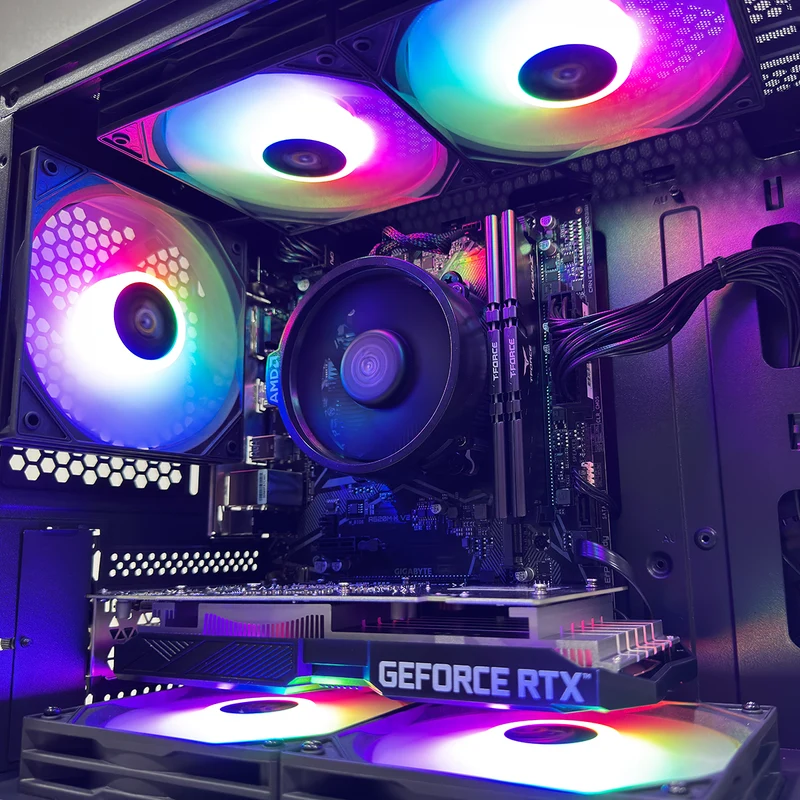 Alpha CX200M Black Desktop Gaming PC | AMD Ryzen 5 5500 | 16GB (2x8GB) RAM | 512GB SSD | RTX 3050 | Windows 11 Pro