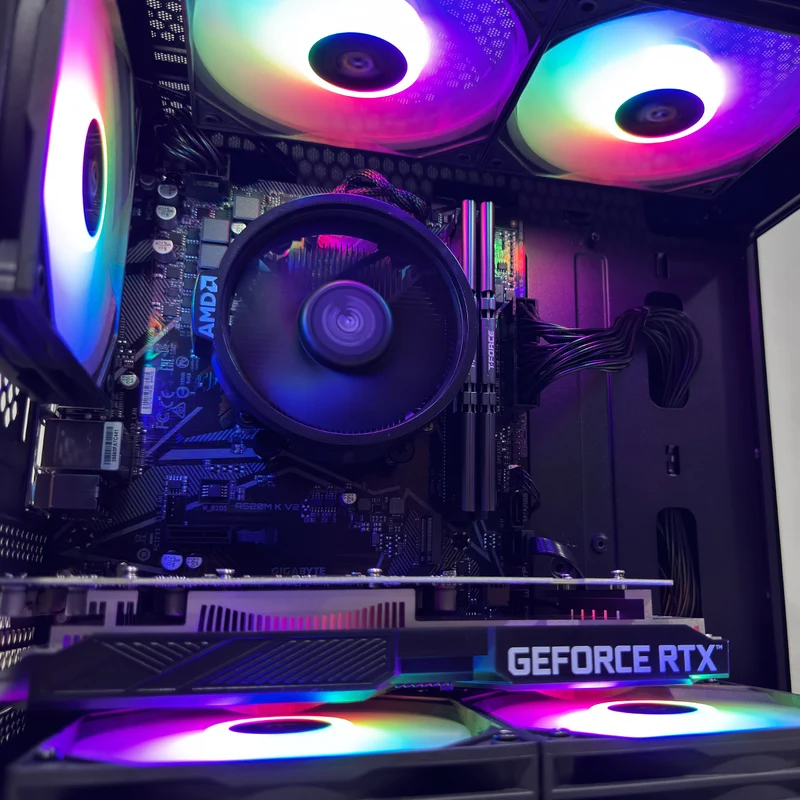Alpha CX200M Black Desktop Gaming PC | AMD Ryzen 5 5500 | 16GB (2x8GB) RAM | 512GB SSD | RTX 3050 | Windows 11 Pro