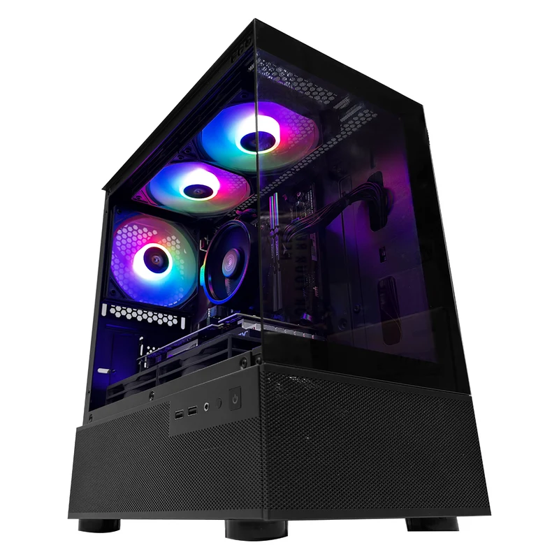 Alpha CX200M Black Desktop Gaming PC | AMD Ryzen 5 5500 | 16GB (2x8GB) RAM | 512GB SSD | RTX 3050 | Windows 11 Pro