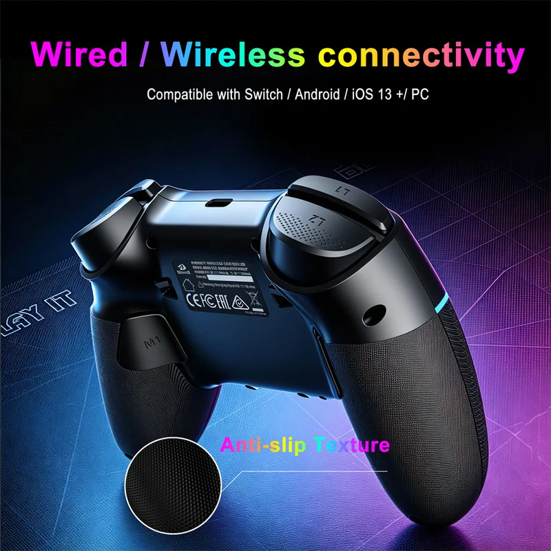 Redragon G902 Drax Wireless LCD Display Controller with RGB Backlight (Black)