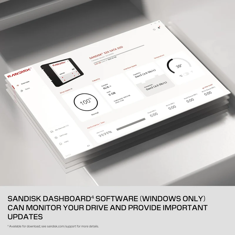 Sandisk 320 500GB SATA 2.5" 545MB/s Read Internal SSD (SDSS31500GBB-000G0)