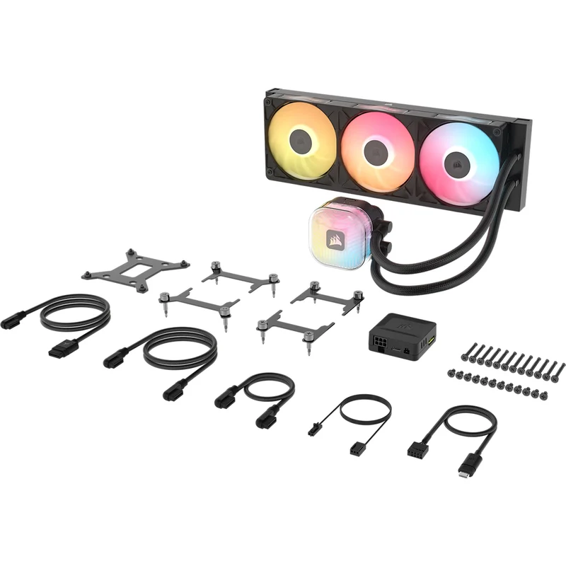 Corsair iCUE LINK TITAN II 360 RX RGB AIO Liquid CPU Cooler (Black, White) (CW-9061037-WW, CW-9061038-WW)